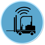 forklift safety solution including vehicle tracking